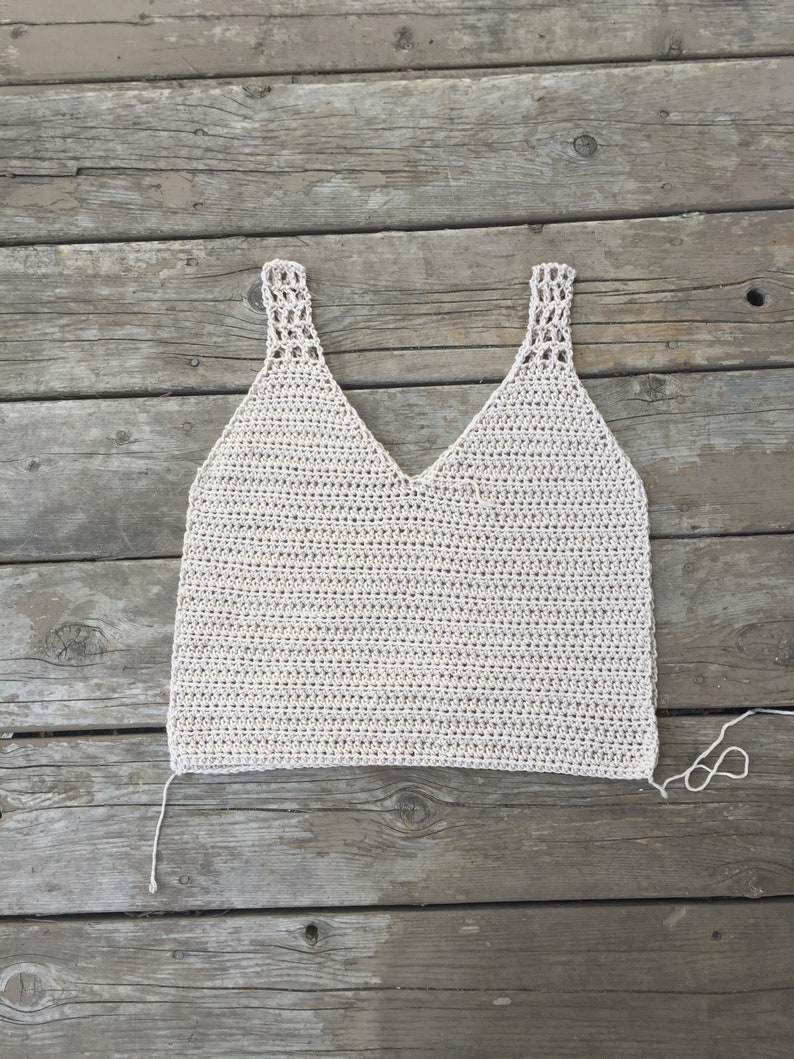 crochet tank top pattern : us women's XS XXL PDF file/Photo and video tutorial,crochet tank top,crochet summer top,crochet pattern,crochet image 9