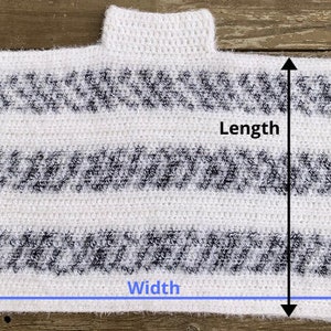 Crochet Cozy Poncho PDF file Pattern and Video Tutorial for us women's sizes XS-4XL, crochet poncho pattern, crochet winter image 8