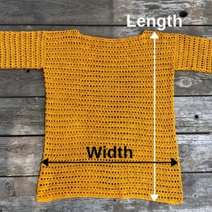 Crochet pattern: crochet sweater/dress pattern, pdf file and video tutorial for us women's XS XXL, crochet, crochet sweater, crochet dress image 10