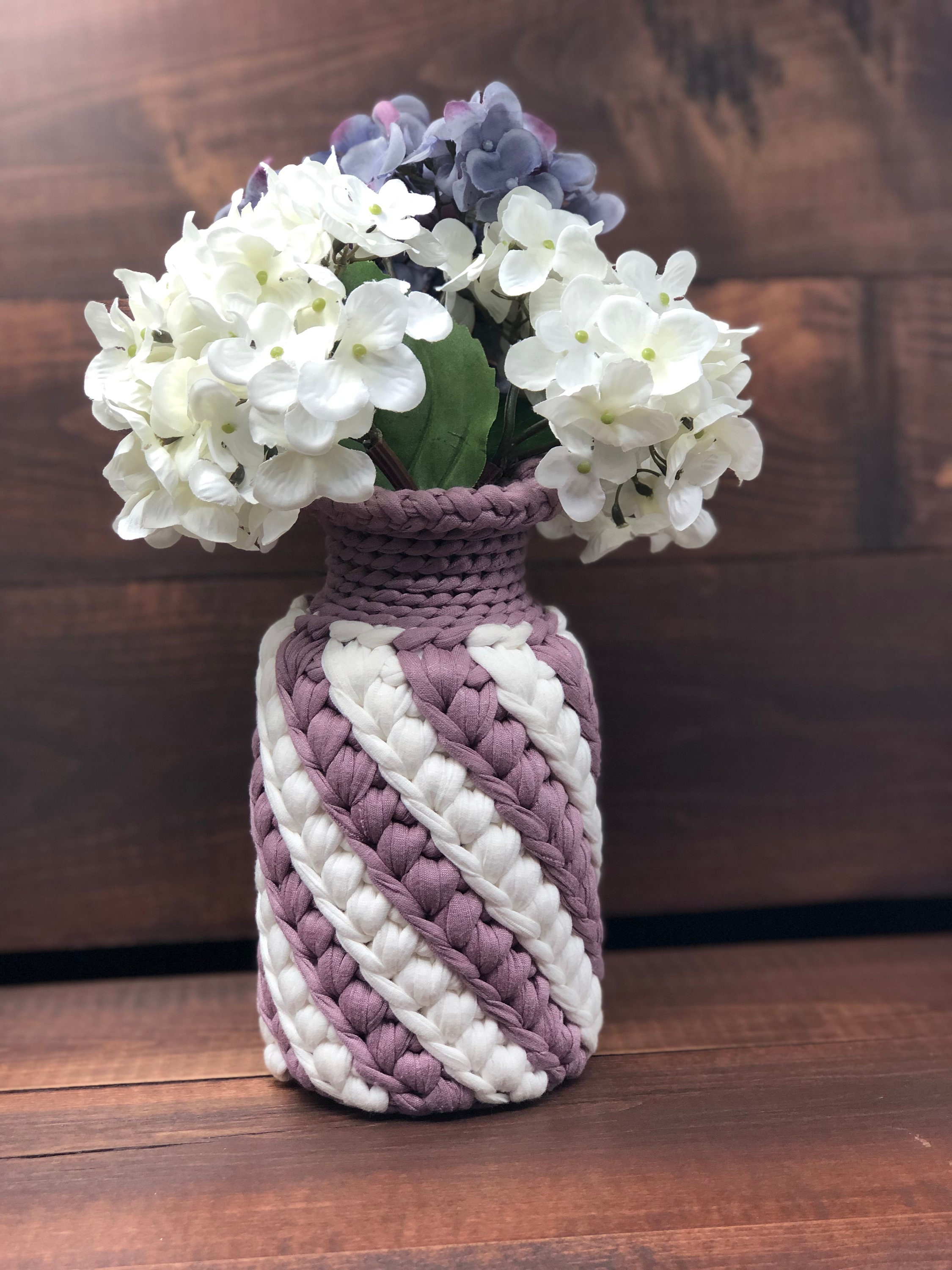 Crochet Pattern PDF Vase and Video Tutorial Etsy