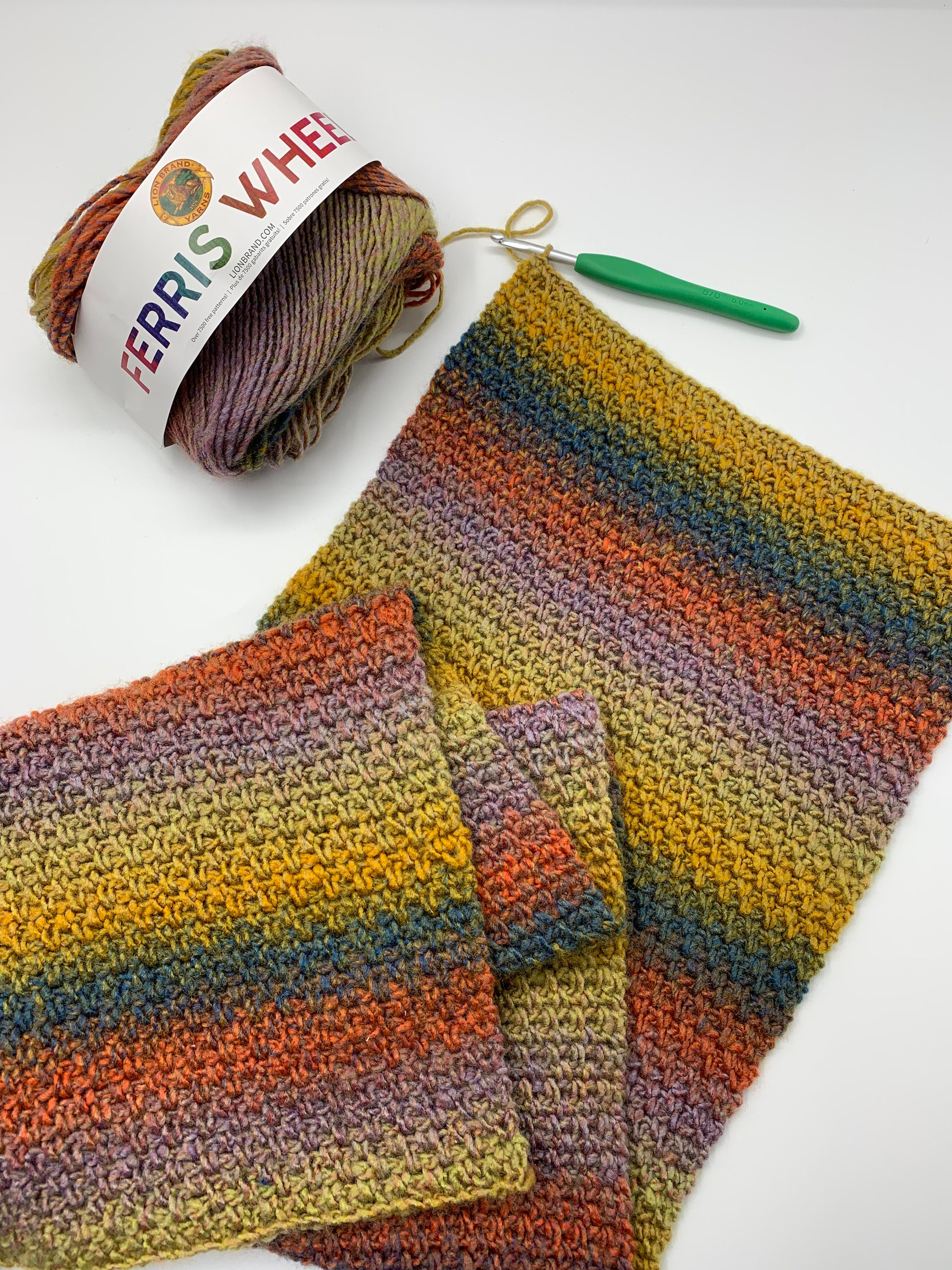 Beginner Crochet Scarf Pattern, Video Tutorial (PDF File) - Etsy