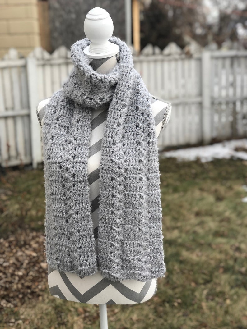 Crochet Scarf PDF Pattern includes Free Video Tutorial - Etsy
