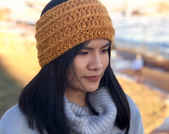 Crochet headband pattern PDF and video tutorial
