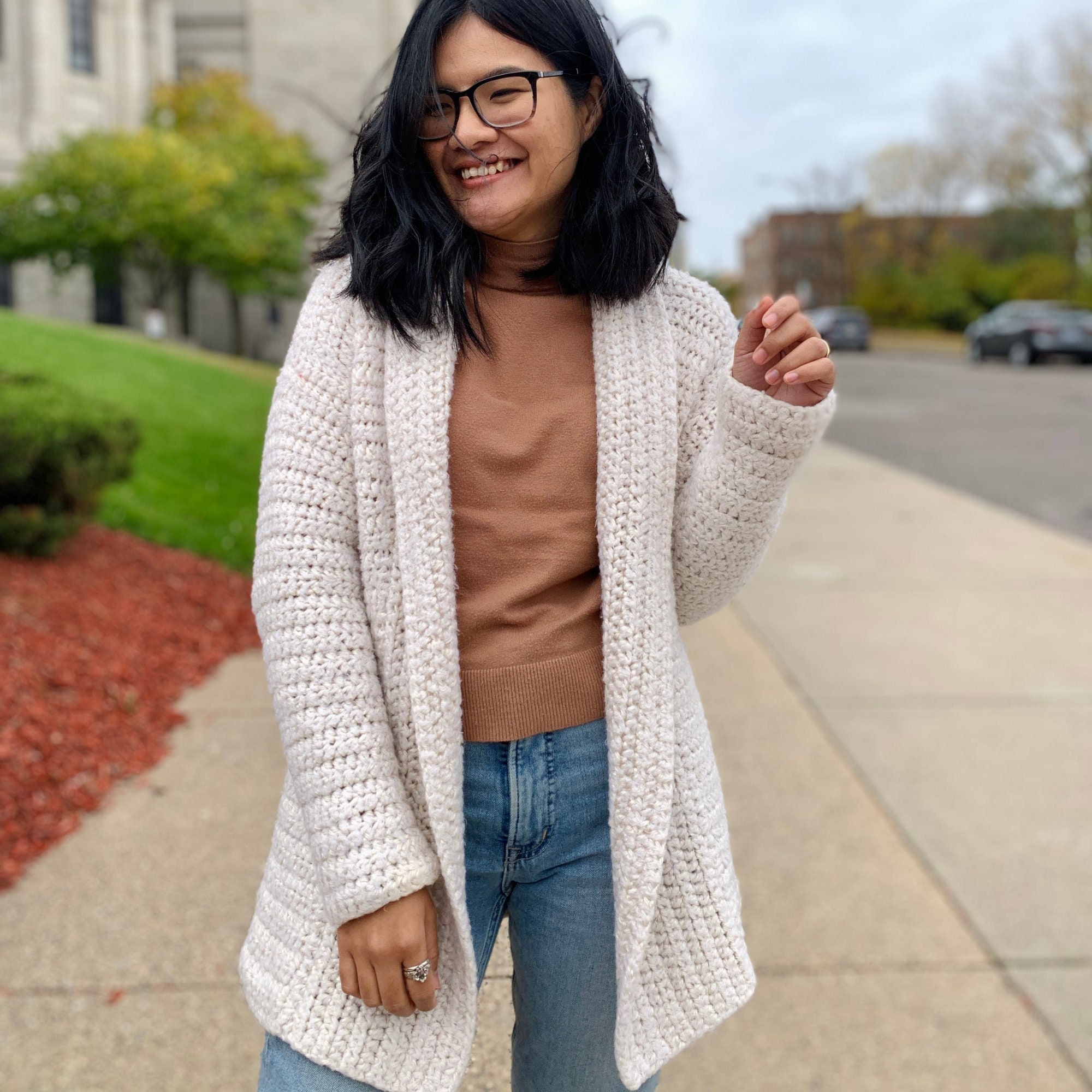 Crochet Cardigan Pattern Pdf & Tutorial This Pattern Made as