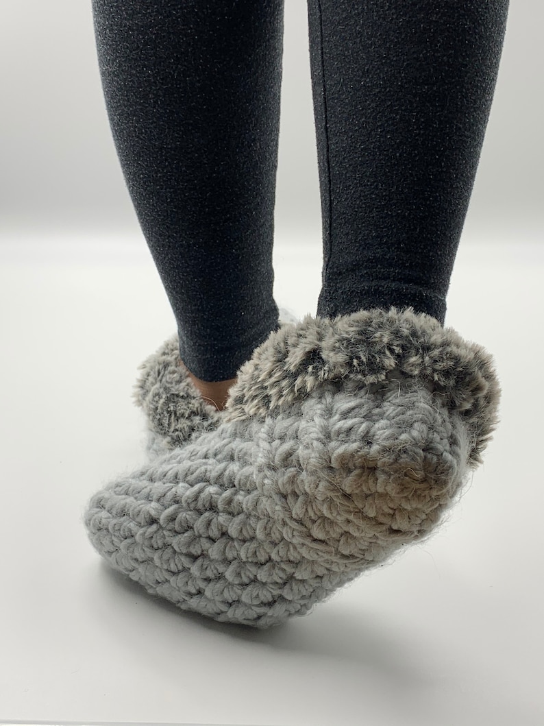 Crochet Slipper Pattern: Comfy Cozy Slippers for Women (PDF & Video Tutorial) image 4