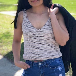 crochet tank top pattern : us women&#39;s XS - XXL PDF file/Photo and video tutorial,crochet tank top,crochet summer top,crochet pattern,crochet