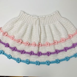 Crochet Skirt Pattern, pdf file, photo tutorial and video tutorial, includes US women's sizes XS-XXL. crochet pattern image 9