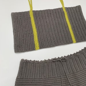 Crochet Pattern : Crochet crop top pattern. Pdf file and video tutorial US women's sizes XS-XXL. crochet top pattern, crochet summer top image 8