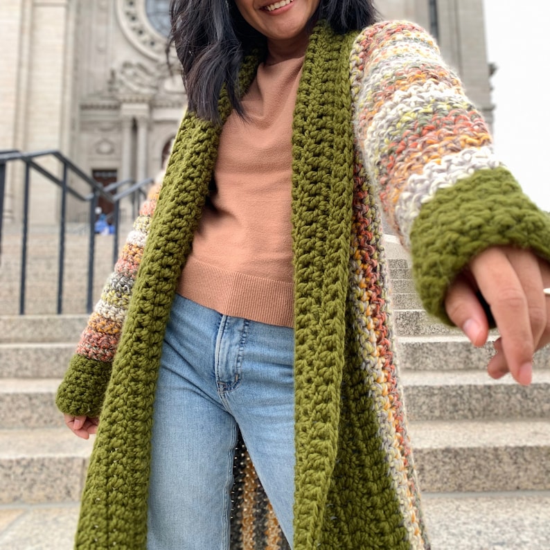 Crochet Cardigan Pattern Pdf & Tutorial Us Women's XS S - Etsy