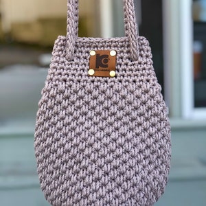 Crochet Shoulder Bag Pattern | Crochet pattern PDF digital download and video tutorial, crochet bag pattern, crochet