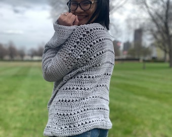 Crochet cardigan pattern. PDF file, photo tutorial and video tutorial sizes XS-XXL, crochet  pattern, crochet cardigan