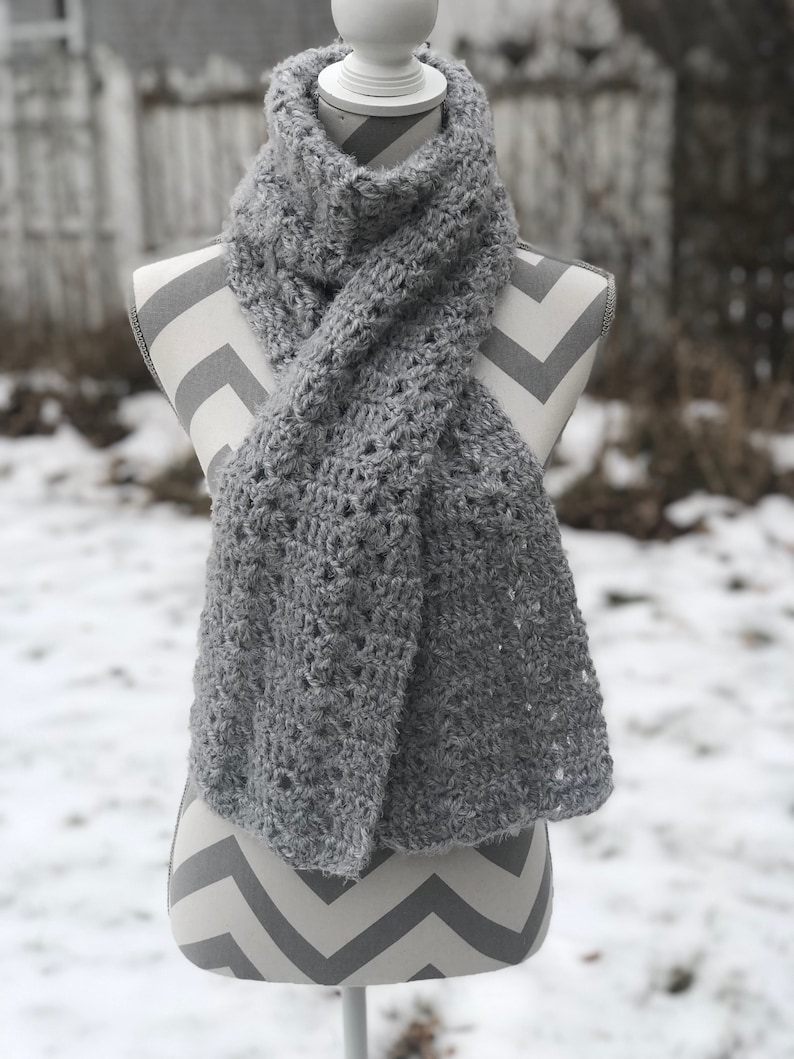 Crochet Scarf PDF Pattern includes Free Video Tutorial - Etsy