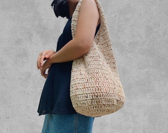 Easy crochet tote bag pattern, printable PDF & Video tutorial