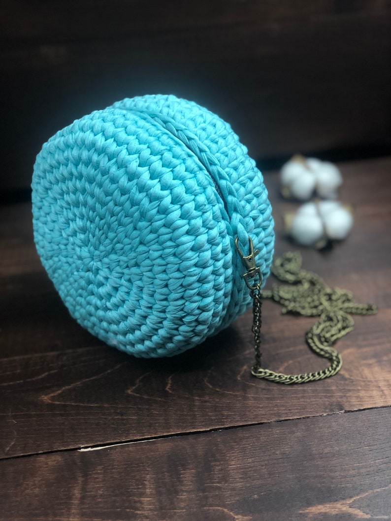 Crochet circle purse pattern PDF and video tutorial Etsy