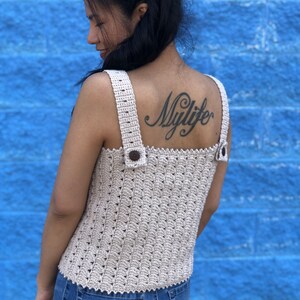 Easy Crochet Top Pattern PDF, Crochet Tank Top, Customizable Design for your summer crochet wardrobe. image 4