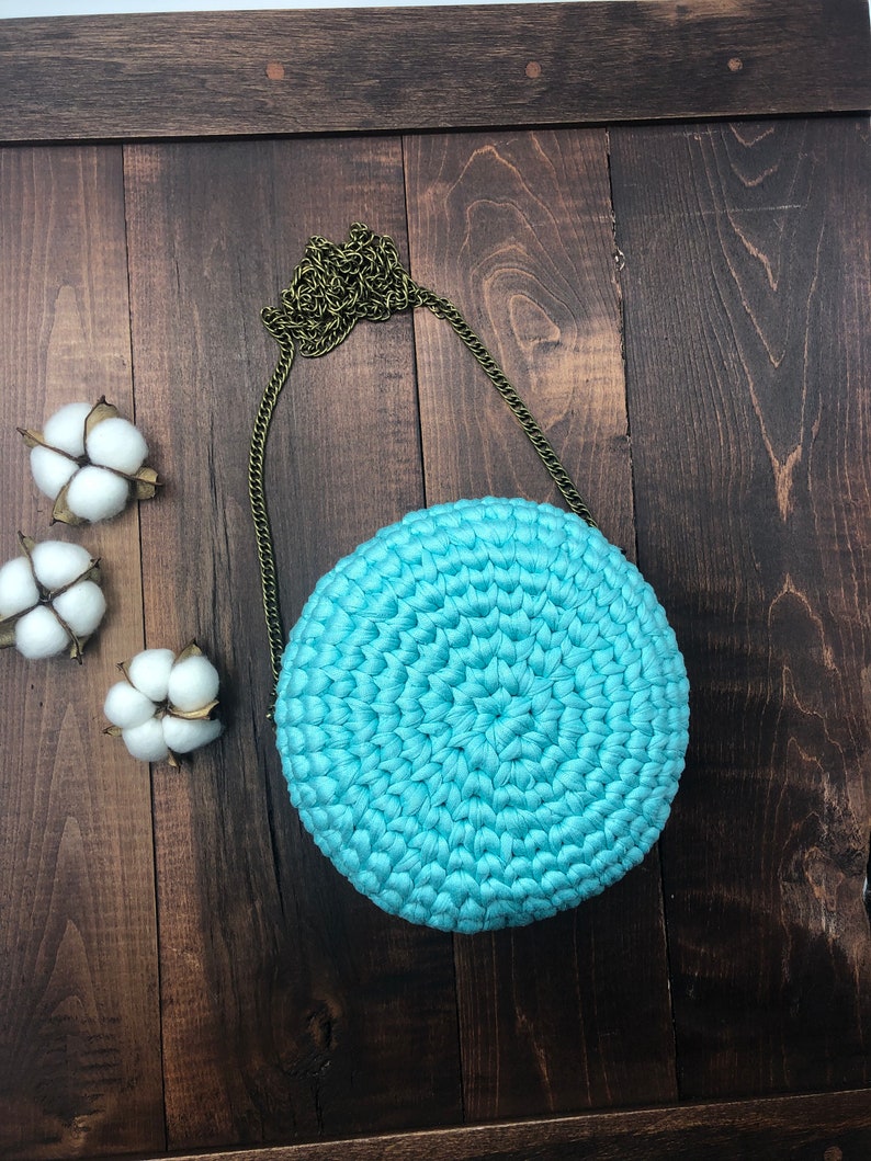 Crochet circle purse pattern PDF and video tutorial Etsy