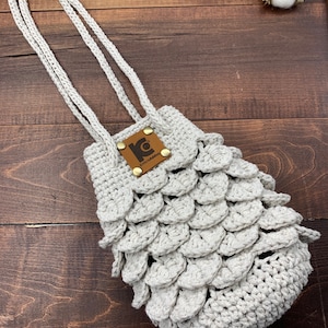 Crochet Pattern : Crochet crocodile stitch crochet bag Pattern, PDF file and video tutorial, crochet bag pattern, crochet bag, crochet purse image 2