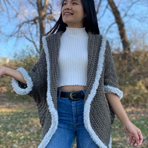 Crochet Pattern : Crochet shrug pattern for women sizes XS-4XL, PDF digital download and a ling to the video tutorial. crochet shrug pattern image 5