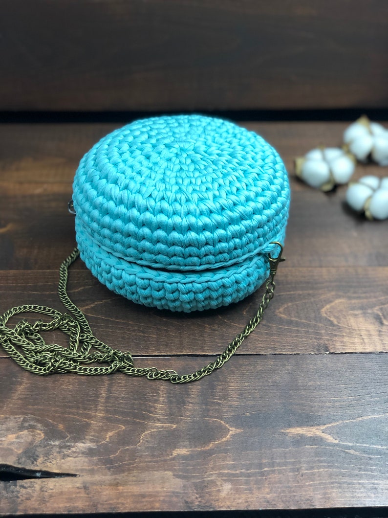 Crochet circle purse pattern PDF and video tutorial Etsy