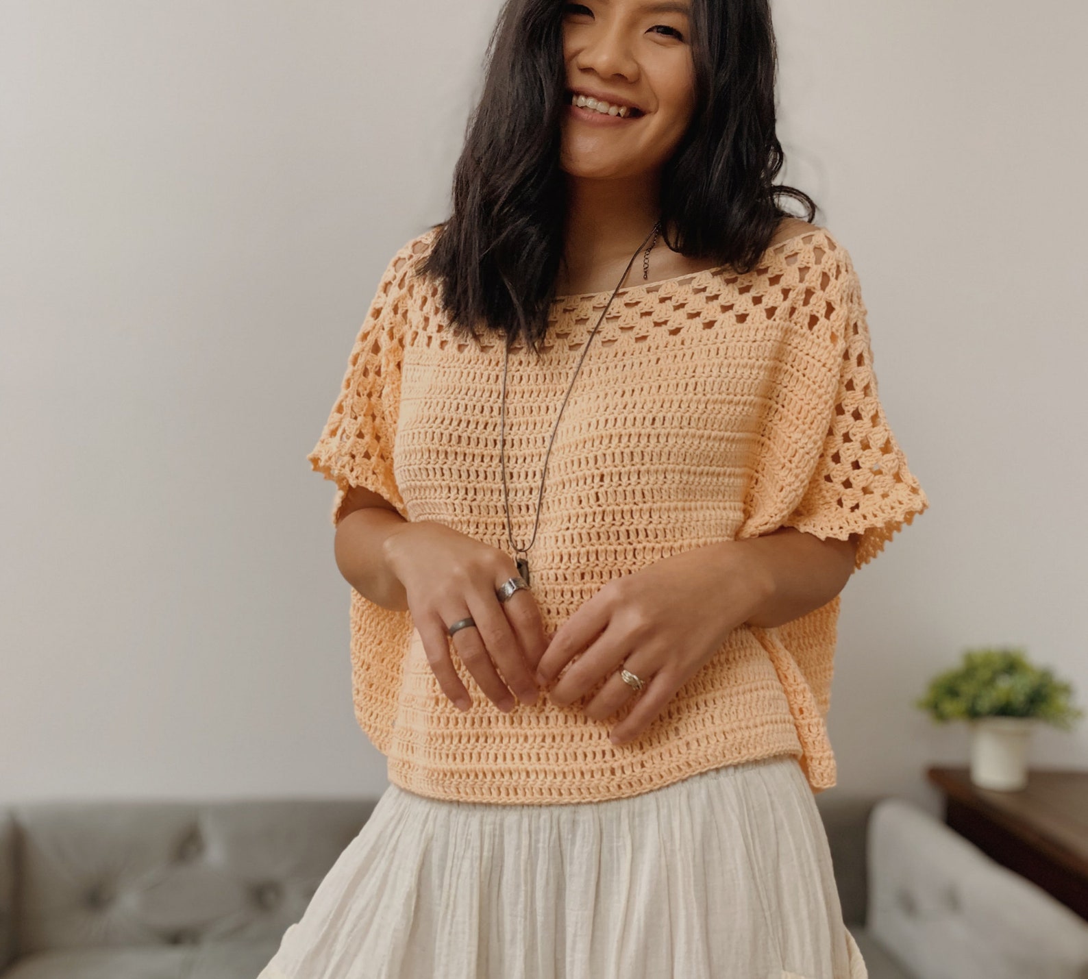 Crochet Poncho Top Pattern PDF Digital Download Includes - Etsy Canada