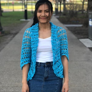 Crochet Shrug Pattern PDF File and Video Tutorial Sizes US Women's XS ...