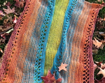 Crochet Poncho PDF Pattern (Video Tutorial included) Summer Poncho