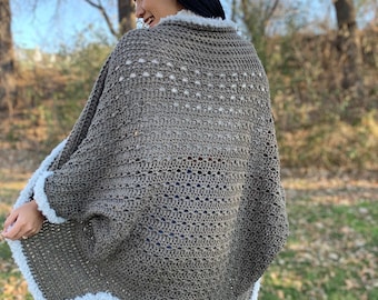 Crochet Pattern : Crochet shrug pattern for women sizes XS-4XL, PDF digital download and a ling to the video tutorial. crochet shrug pattern