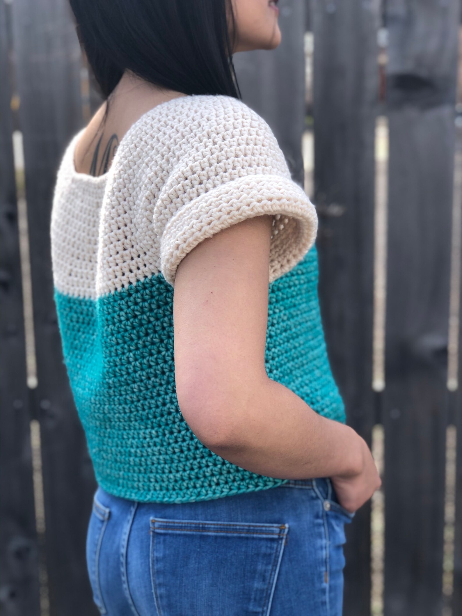 Women's Crochet Pullover Top Pattern PDF Pattern and Video Tutorial (XS ...