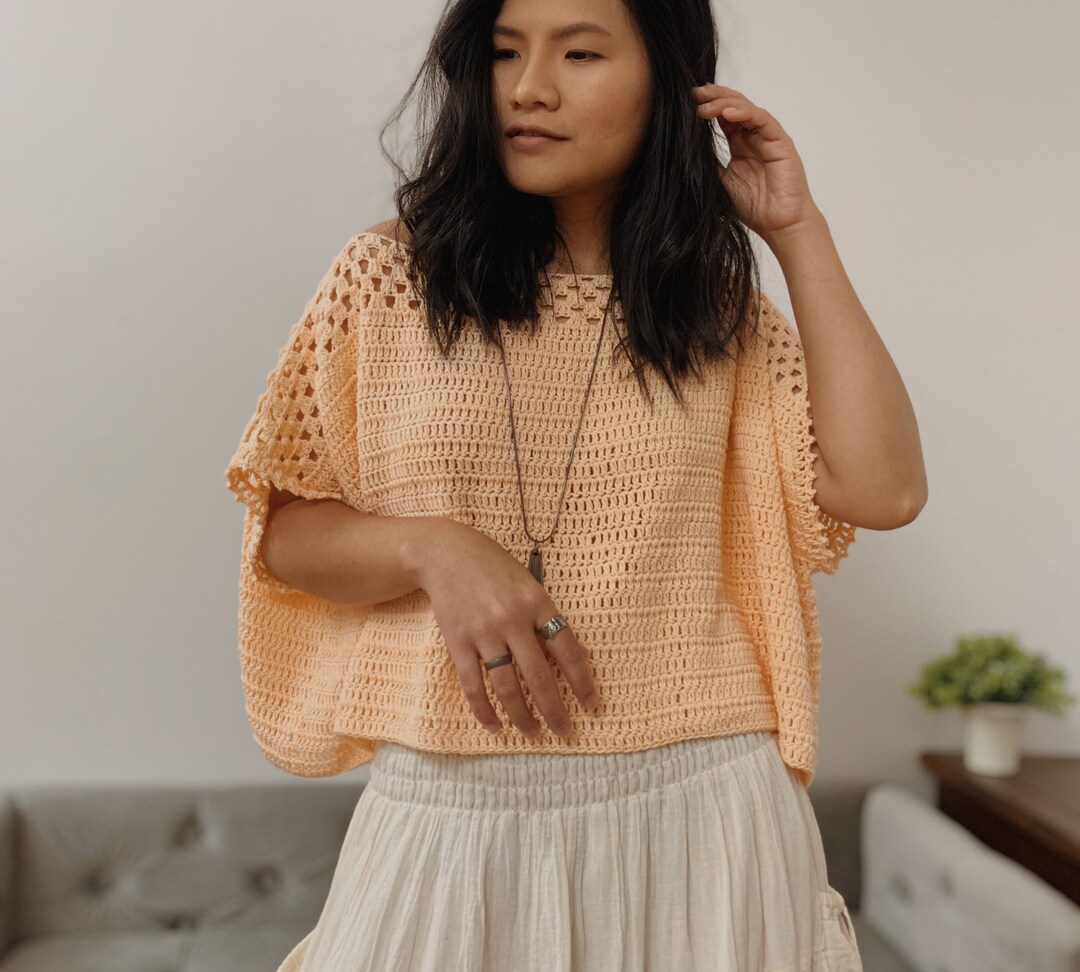 Crochet Poncho Top Pattern, PDF Digital Download, Includes Women's XS ...