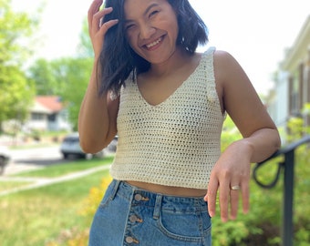 Crochet Tank Top Pattern: Women's XS-XXL Sizes (PDF Pattern)