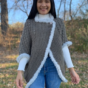 Crochet Pattern : Crochet shrug pattern for women sizes XS-4XL, PDF digital download and a ling to the video tutorial. crochet shrug pattern image 7