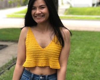 Crochet Halter Top Pattern: Women's Sizes XS-XXL, Photo/Video Tutorial (PDF)