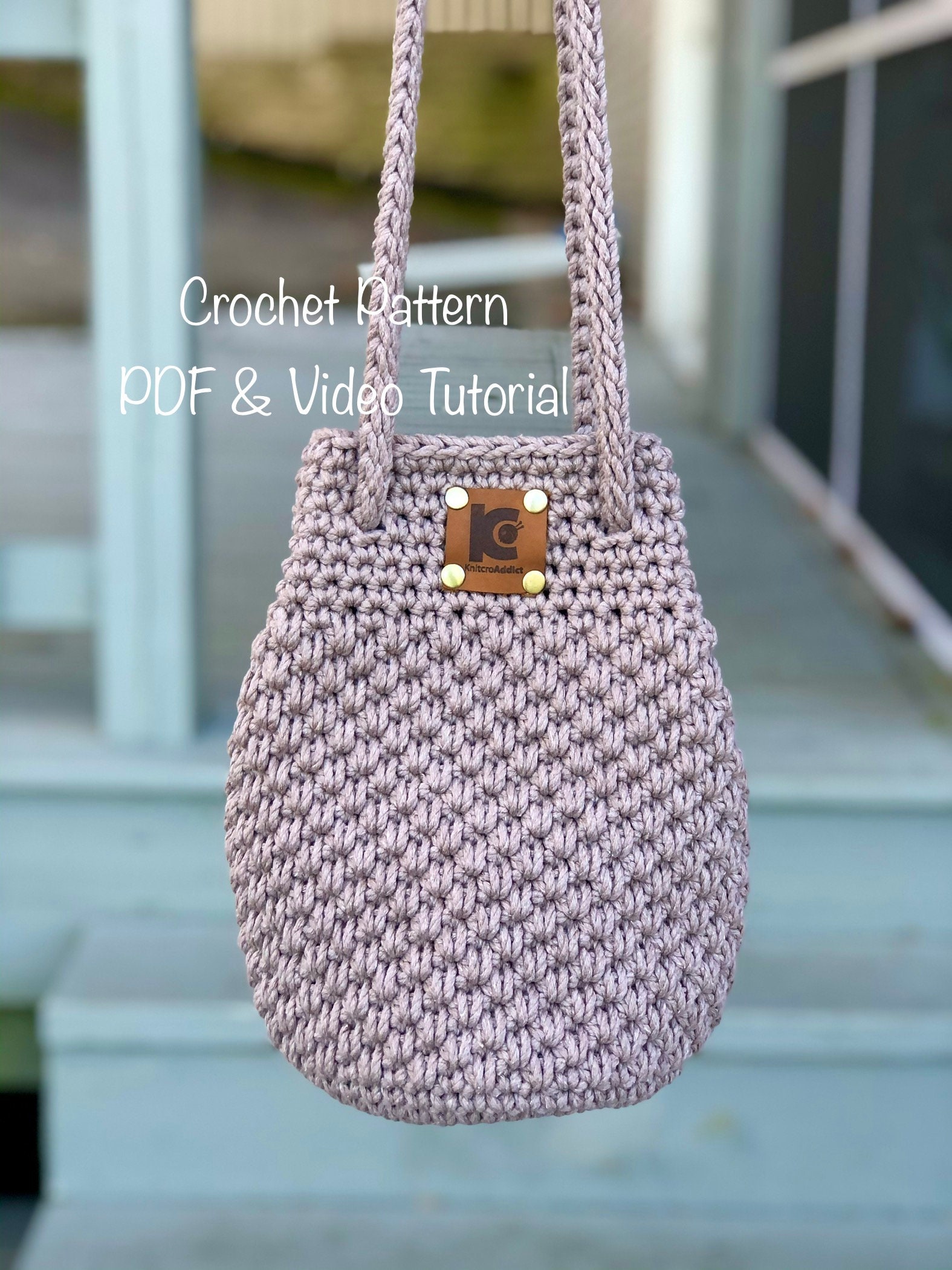 How To Crochet A Tubular Rope Purse Handle, Strap 