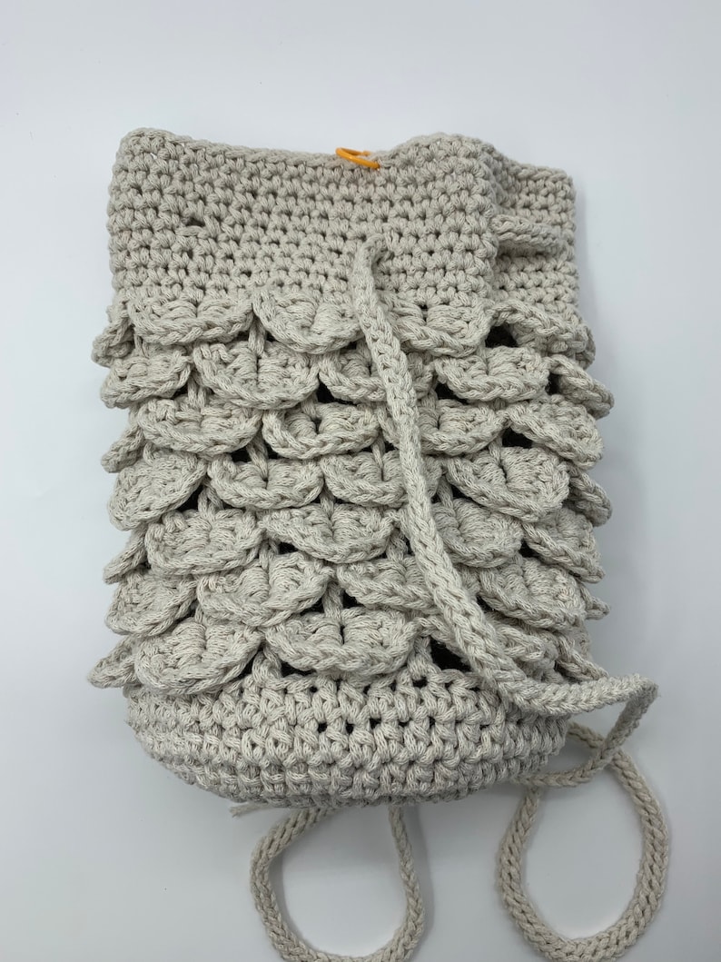 Crochet Pattern : Crochet crocodile stitch crochet bag Pattern, PDF file and video tutorial, crochet bag pattern, crochet bag, crochet purse image 8