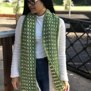 crochet pattern : crochet scarf pattern pdf file and video tutorial, pattern, crochet pattern, scarf pattern image 3