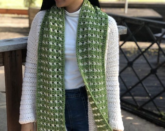 Beginner Crochet Scarf Pattern: Video Tutorial Included (PDF)