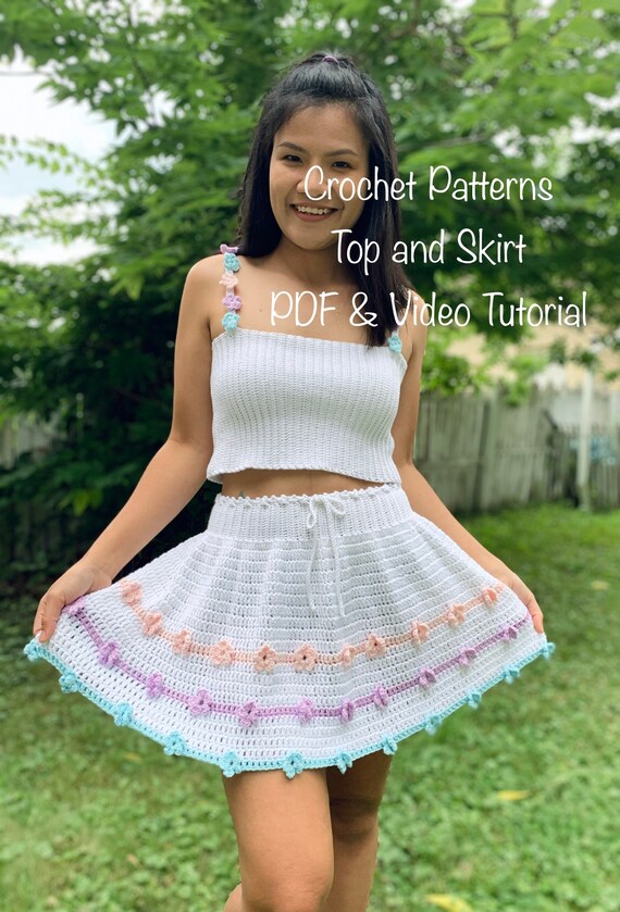 Crochet skirt pattern etsy cheap
