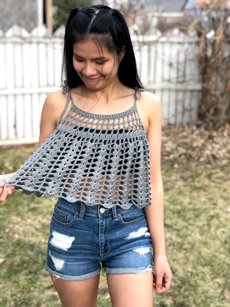 crochet tank top pattern : us women's XS XXL PDF file/Photo and video tutorial,crochet tank top,crochet summer top,crochet pattern,crochet image 9