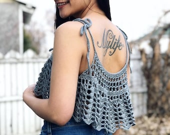 Crochet Tank Top Pattern: US Women's XS-XXL (pdf pattern)