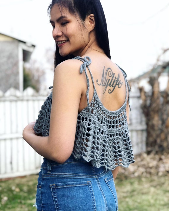 Crochet Tank Top Pattern: US Women's XS-XXL (pdf pattern)