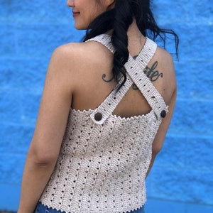 Easy Crochet Top Pattern PDF, Crochet Tank Top, Customizable Design for your summer crochet wardrobe. image 3