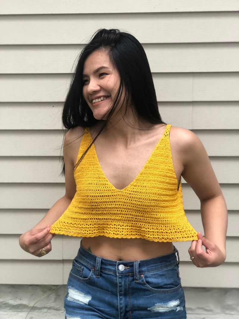  Crochet  halter  top  pattern For us women s sizes XS XXL 