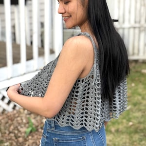 crochet tank top pattern : us women's XS XXL PDF file/Photo and video tutorial,crochet tank top,crochet summer top,crochet pattern,crochet image 8