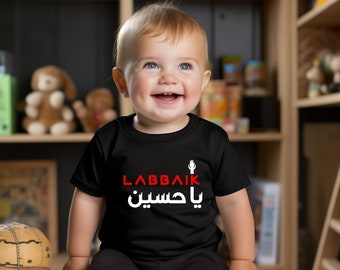 Labbaik Ya Hussain | Infant Fine Jersey Tee Muharram Ashura Shia Islamic Clothing