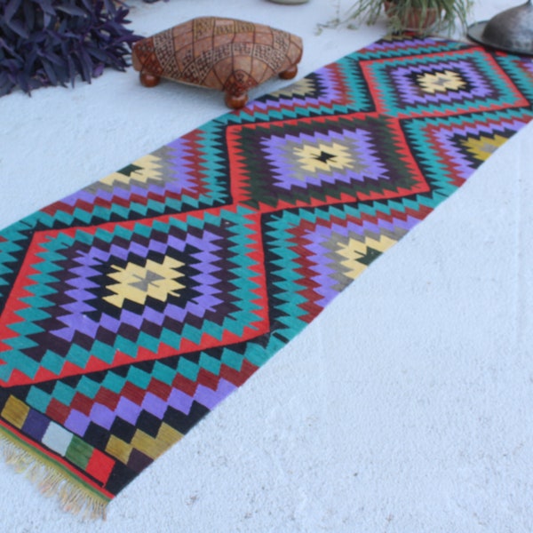 Turkish Kilim Runner Etsy