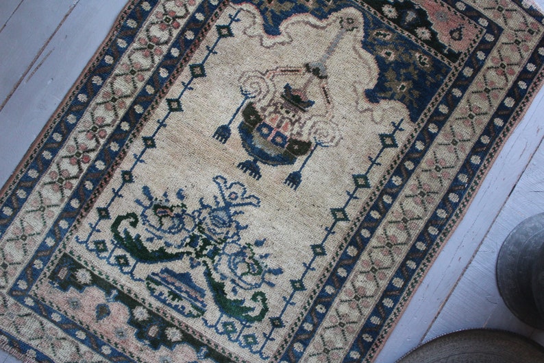 2'5x3'7 Ft Small Vintage Rug vintage Etsy