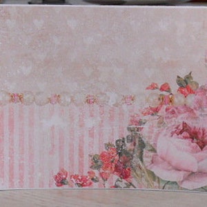 Romantische Karte mit Blumenmotiv