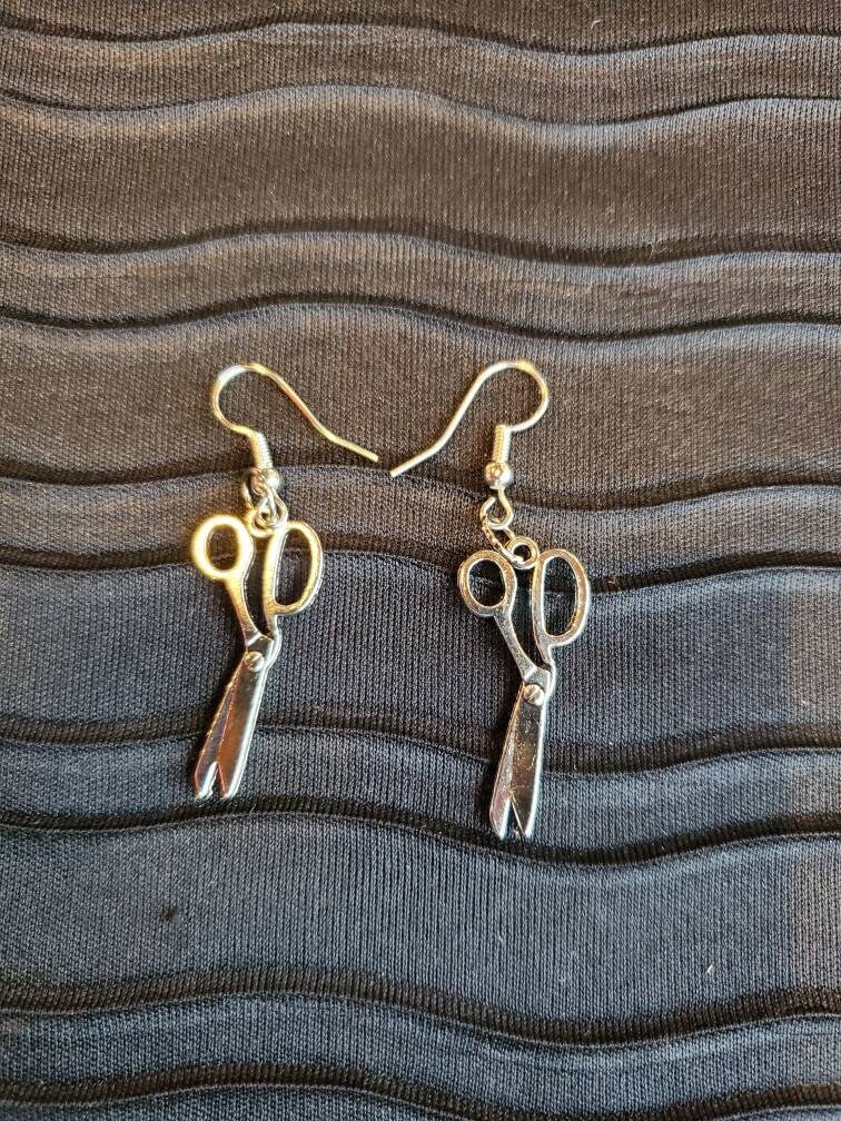 Scissors Earrings Free Shipping Etsy