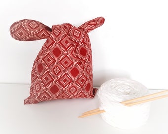 Project bag, knot bag, fabric bag