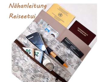 Sewing instructions for a travel case written in German!